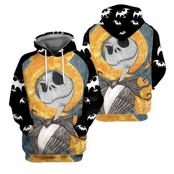 Jack Skellington The Nightmare Before Christmas 79 Fan Gift Stylist Unisex Cartoon Graphic Outfits Aop Hoodie, Zip Hoodie Moonbestprint