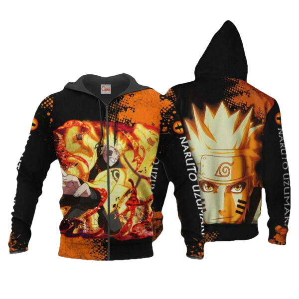 Kurama Naruto Anime 2k967 Fan Gift Stylist Unisex Cartoon 3d Hoodie Zip Hoodie 1202 Moonbestprint