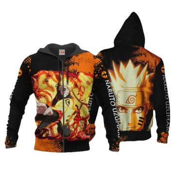 Kurama Naruto Anime 2k967 Fan Gift Stylist Unisex Cartoon 3d Hoodie Zip Hoodie 1202 Moonbestprint