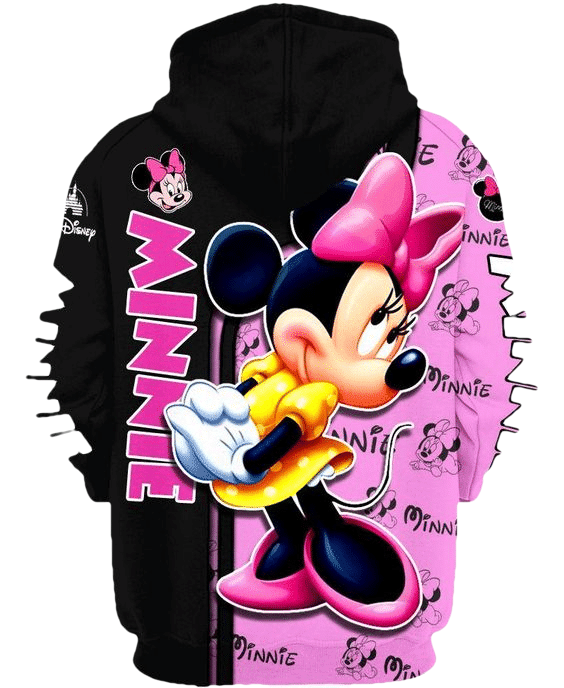 Lovely Minnie Mouse Comics Diseny Cartoon 47 Fan Gift, Minne Mouse Disney Gift, Stylist Unisex Cartoon Graphic Outfits Aop Hoodie 1320 Moonbestprint