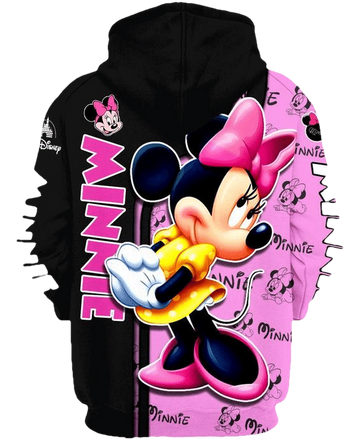 Lovely Minnie Mouse Comics Diseny Cartoon 47 Fan Gift, Minne Mouse Disney Gift, Stylist Unisex Cartoon Graphic Outfits Aop Hoodie 1320 Moonbestprint