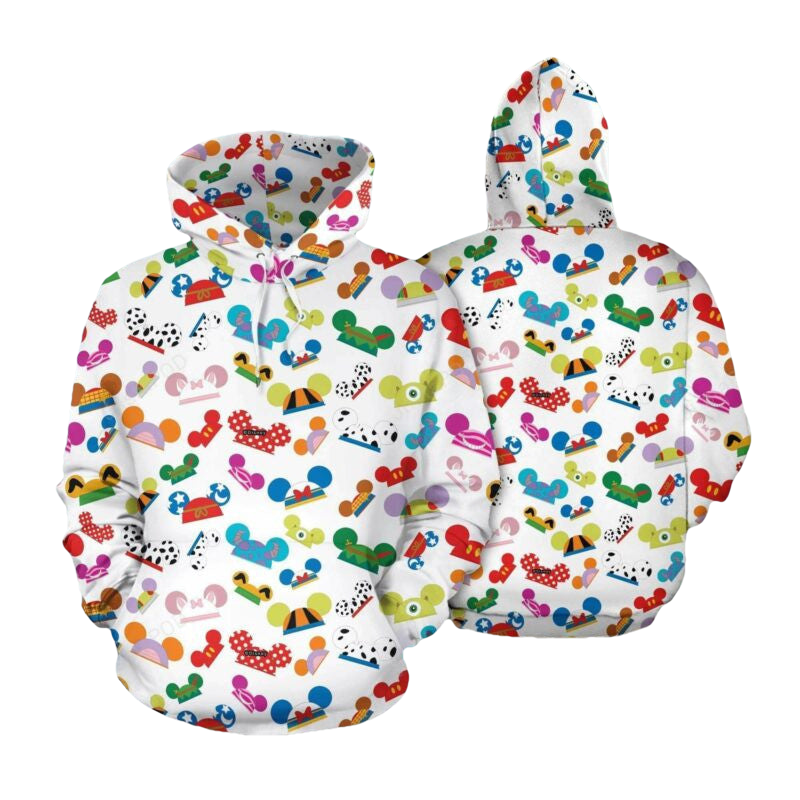 Mickey 3d All Over Print Hoodie, Zip-up Hoodie 01 Moonbestprint