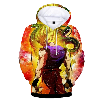 Goku Cartoon Dragon Ball Anime Manga 4 Over Print 3d Hoodie Zip Hoodie Moonbestprint