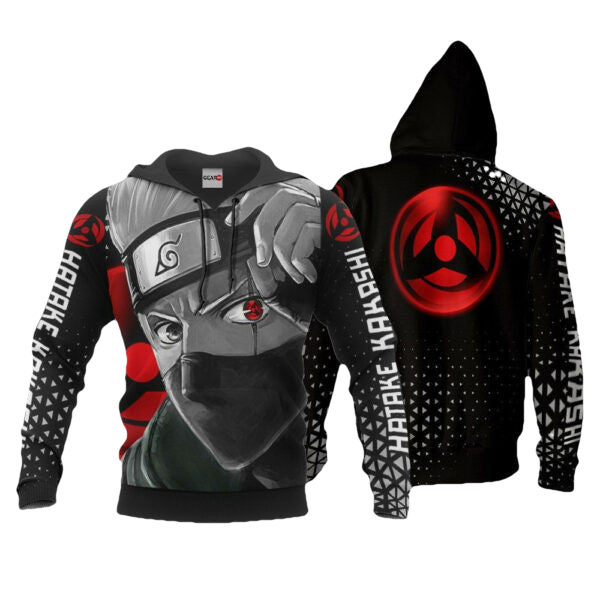 Hatake Kakashi Sharingan Eye Naruto Anime 3k462 Fan Gift Stylist Unisex Cartoon 3d Hoodie Zip Hoodie 1573 Moonbestprint