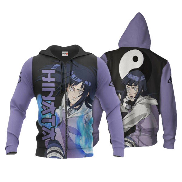Hinata Hyuga Naruto Anime 3k336 Fan Gift Stylist Unisex Cartoon 3d Hoodie Zip Hoodie 313 Moonbestprint