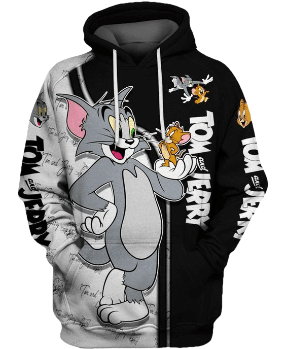 Tom And Jerry Cartoon Series Tv 41 Fan Gift Stylist Unisex Cartoon Graphic Outfits Aop Hoodie 2412 Moonbestprint