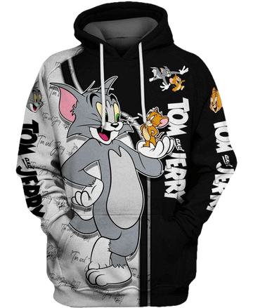 Tom And Jerry Cartoon Series Tv 41 Fan Gift Stylist Unisex Cartoon Graphic Outfits Aop Hoodie 2412 Moonbestprint