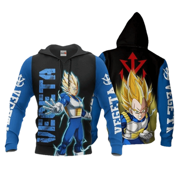 Vegeta Super Saiyan Dragon Ball Anime Manga For Men And Women 3d Hoodie Zip Hoodie Moonbestprint
