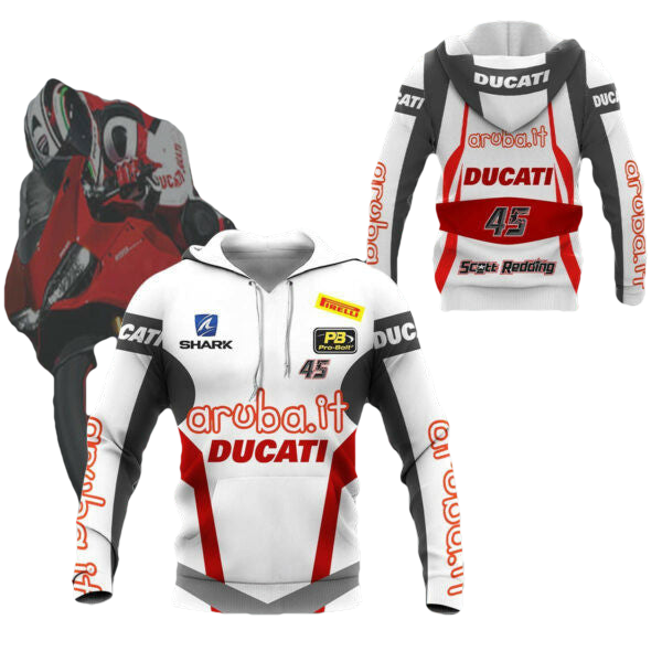 Ducati Shirt Fan Gift 228, Stylist Unisex 3d Hoodie Zip Hoodie 1188 Moonbestprint