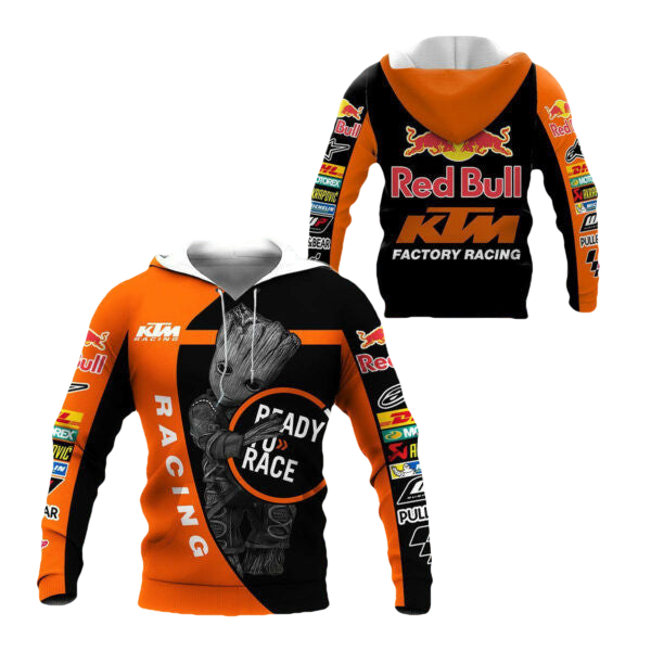 Ktm Racing Baby Groot Shirt Fan Gift 590, Stylist Unisex 3d Hoodie Zip Hoodie 1748 Moonbestprint