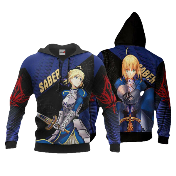 Fate Stay Night Saber Anime 3k278 Fan Gift Stylist Unisex Cartoon 3d Hoodie Zip Hoodie 537 Moonbestprint