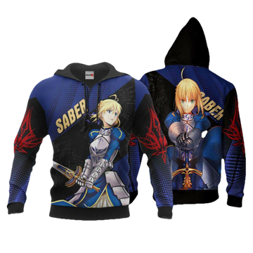 Fate Stay Night Saber Anime 3k278 Fan Gift Stylist Unisex Cartoon 3d Hoodie Zip Hoodie 537 Moonbestprint