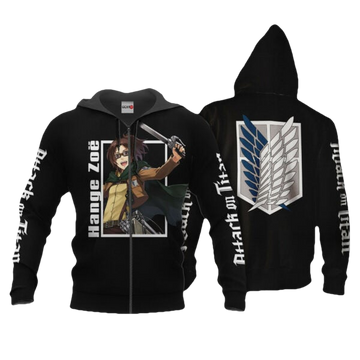 Hange Zoe Attack On Titan Anime 3k347 Fan Gift Stylist Unisex Cartoon 3d Hoodie Zip Hoodie 605 Moonbestprint