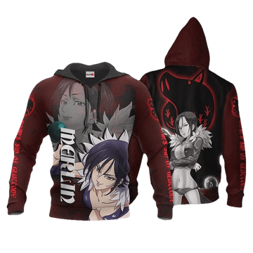 Boars Sin Of Gluttony Merlin Seven Deadly Sins Anime Manga For Men And Women 3d Hoodie Zip Hoodie Moonbestprint