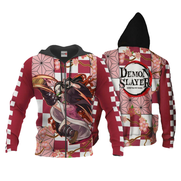 Demon Slayer Nezuko Anime 2k843 Fan Gift Stylist Unisex Cartoon 3d Hoodie Zip Hoodie 1707 Moonbestprint
