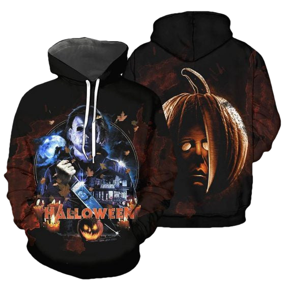 Michael Myers Pumpkin Horror Movies 2k517 Lover Gift,michael Myers All Over Print 3d Hoodie 1439 Moonbestprint