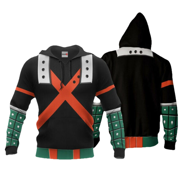 Katsuki Bakugo Uniform My Hero Academia Anime 3k3 Fan Gift Stylist Unisex Cartoon 3d Hoodie Zip Hoodie 464 Moonbestprint