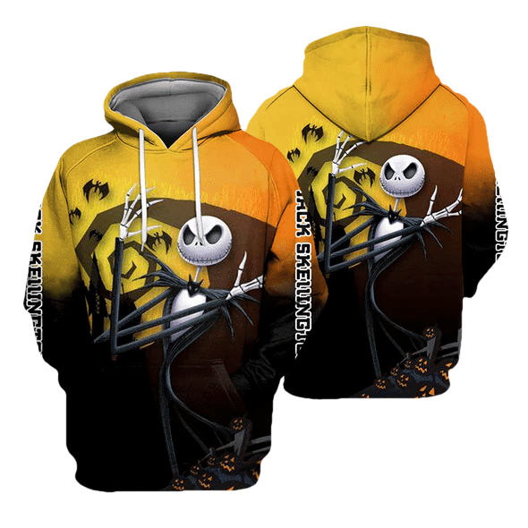 Jack Skellington The Nightmare Before Christmas 93 Fan Gift Stylist Unisex Cartoon Graphic Outfits Aop Hoodie, Zip Hoodie 543 Moonbestprint