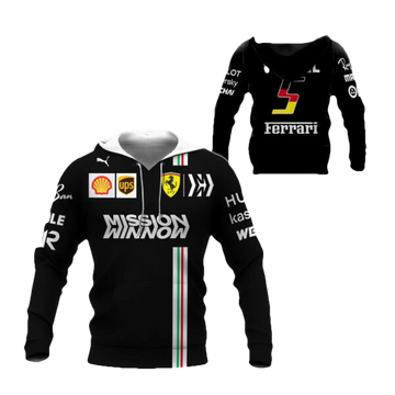 Sebastian Vettel Ferrari Racing Car F1 7k981 Fan Gift 3d Zip Hoodie Hoodie Ii0 2627 Moonbestprint