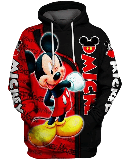 Funny Mickey Mouse Comics Disney 35 Fan Gift Stylist Unisex Cartoon Graphic Outfits Aop Hoodie, Zip Hoodie 1743 Moonbestprint
