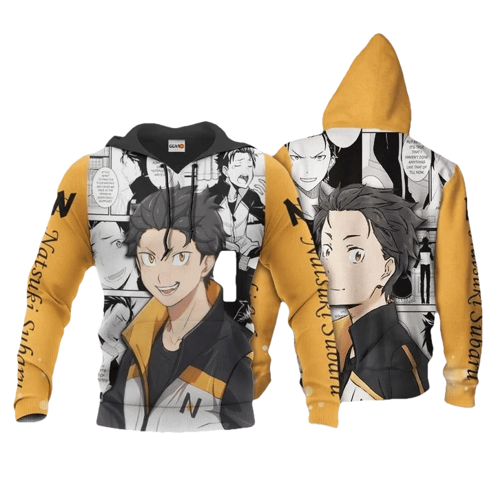 Subaru Natsuki Anime Manga Re Zero Start Life In Another World For Men And Women 3d Hoodie Zip Hoodie Moonbestprint