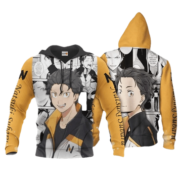 Subaru Natsuki Anime Manga Re Zero Start Life In Another World For Men And Women 3d Hoodie Zip Hoodie Moonbestprint