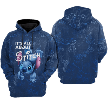 It's All About Stitch And Lilo Ohana 498 Fan Gift Stylist Unisex Cartoon Graphic Outfits Aop Hoodie 216 Moonbestprint