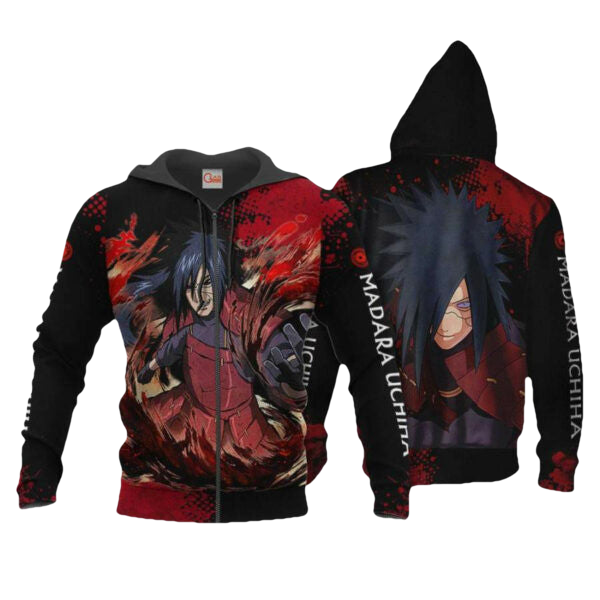 Uchiha Madara Naruto Anime 2k977 Fan Gift Stylist Unisex Cartoon 3d Hoodie Zip Hoodie 2710 Moonbestprint