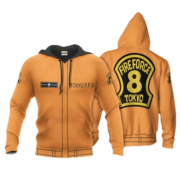 Company 8 Fire Force Tokyo Ffs Anime Manga For Men And Women 3d Hoodie Zip Hoodie Moonbestprint