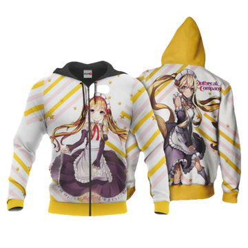 Outbreak Company Myucel Foaran Anime 3k470 Fan Gift Stylist Unisex Cartoon 3d Hoodie Zip Hoodie 2815 Moonbestprint