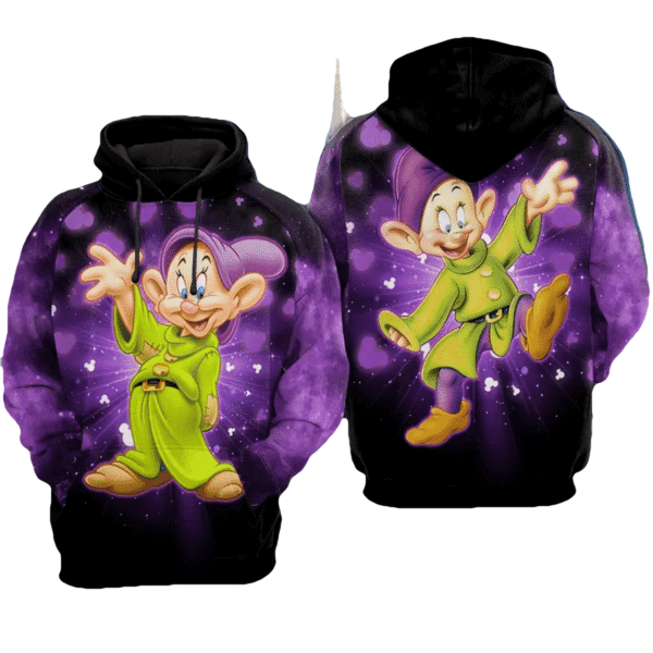 Dopey Bling Mickey Mouse Disney Cartoon 507 Fan Gift Stylist Unisex Cartoon Graphic Outfits Aop Hoodie 58 Moonbestprint