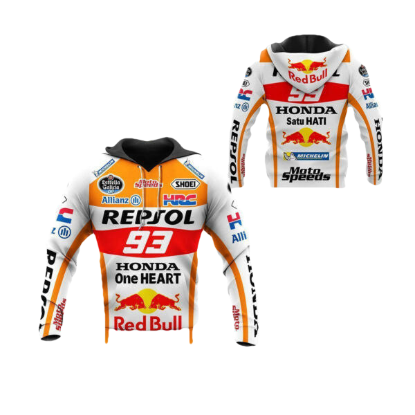 Honda Repsol Racing Shirt Fan Gift 622, Stylist Unisex 3d Hoodie Zip Hoodie 1765 Moonbestprint