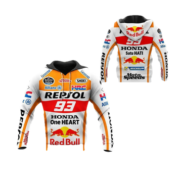 Honda Repsol Racing Shirt Fan Gift 622, Stylist Unisex 3d Hoodie Zip Hoodie 1765 Moonbestprint