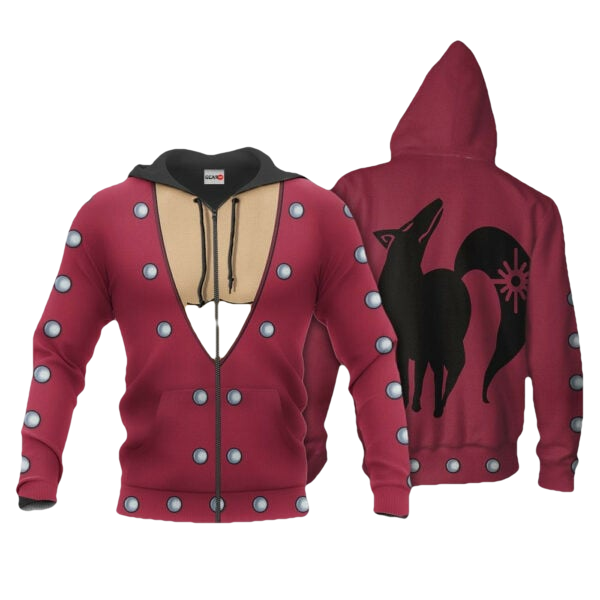 Seven Deadly Sins Ban Uniform Anime 3k266 Fan Gift Stylist Unisex Cartoon 3d Hoodie Zip Hoodie 2839 Moonbestprint