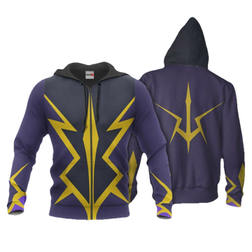 Zero Lelouch Uniform Code Geass Lelouch Of The Rebellion 3k251 Fan Gift Stylist Unisex Cartoon 3d Hoodie Zip Hoodie 1780 Moonbestprint