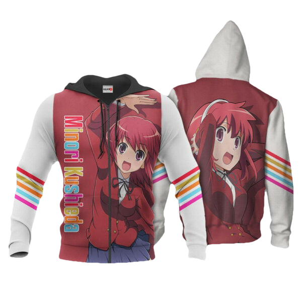Toradora Minori Kushieda Anime 3k224 Fan Gift Stylist Unisex Cartoon 3d Hoodie Zip Hoodie 2648 Moonbestprint