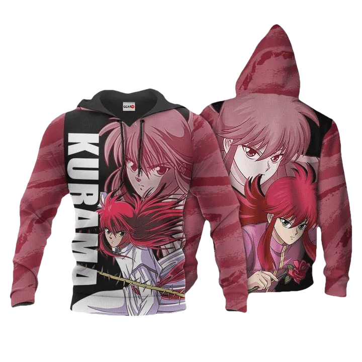 Youko Kurama Anime Manga Yu Yu Hakusho For Men And Women 3d Hoodie Zip Hoodie Moonbestprint