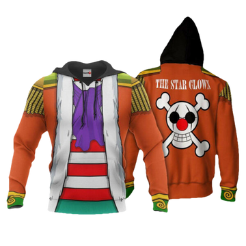 Buggy Uniform One Piece Anime 1k694 Fan Gift Stylist Unisex Cartoon Graphic Outfits Aop 3d Hoodie, Zip Hoodie 351 Moonbestprint