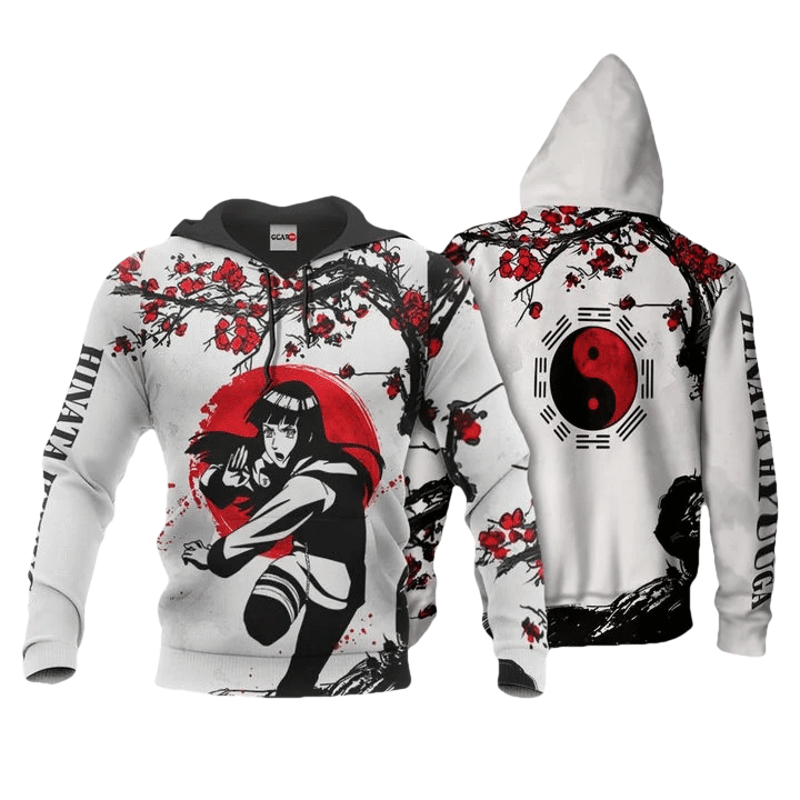 Hinata Hyuuga Anime Manga Naruto For All For Men And Women 3d Hoodie Zip Hoodie Moonbestprint