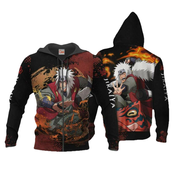 Jiraiya Naruto Anime 2k972 Fan Gift Stylist Unisex Cartoon 3d Hoodie Zip Hoodie 1583 Moonbestprint