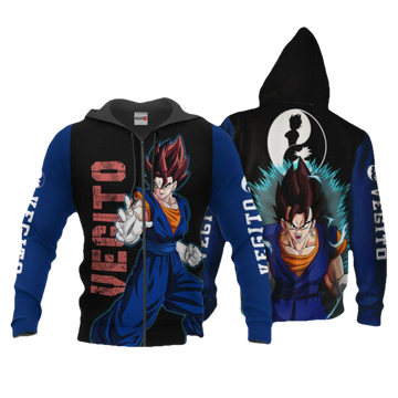 Vegito Dragon Ball Anime 3k416 Fan Gift Stylist Unisex Cartoon 3d Hoodie Zip Hoodie 2287 Moonbestprint
