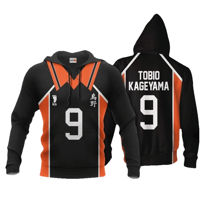 Karasuno Tobio Kageyama Anime Manga Haikyuu Number 9 For Men And Women 3d Hoodie Zip Hoodie Moonbestprint