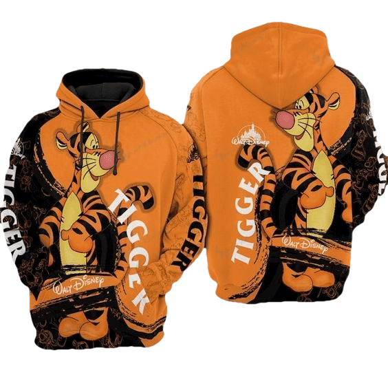 Tigger Winnie The Pooh Disney World 102 Fan Gift Stylist Unisex Cartoon Graphic Outfits Aop Hoodie 1787 Moonbestprint