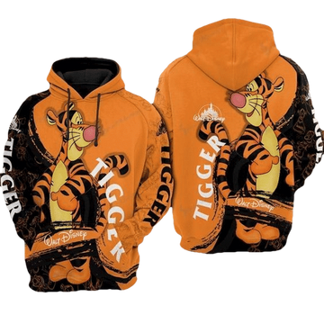 Tigger Winnie The Pooh Disney World 102 Fan Gift Stylist Unisex Cartoon Graphic Outfits Aop Hoodie 1787 Moonbestprint