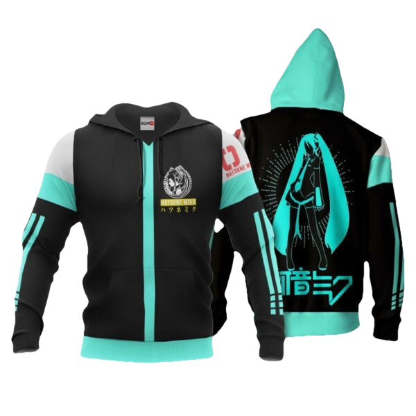 Hatsune Miku Uniform Vocaloid Anime 3k440 Fan Gift Stylist Unisex Cartoon 3d Hoodie Zip Hoodie 872 Moonbestprint