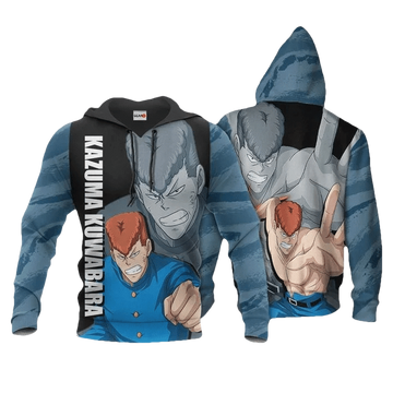 Yu Yu Hakusho Kazuma Kuwabara Anime Manga For Men And Women 3d Hoodie Zip Hoodie Moonbestprint