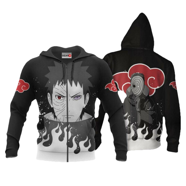 Obito Uchiha Naruto Anime 1k392 Fan Gift Stylist Unisex Cartoon Graphic Outfits Aop 3d Hoodie, Zip Hoodie 2873 Moonbestprint