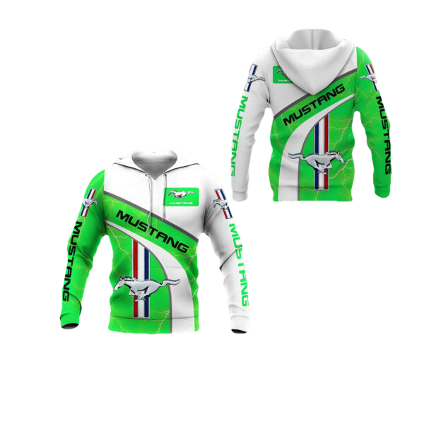 Ford Mustang Luxury Car 8k198 Fan Gift 3d Zip Hoodie Hoodie Ii0 857 Moonbestprint