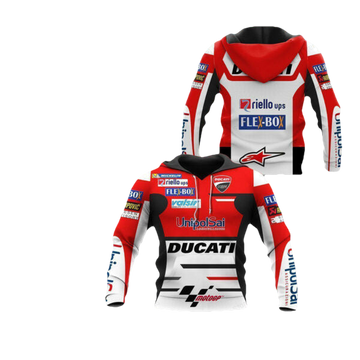 Ducati Racing Shirt Fan Gift 530, Stylist Unisex 3d Hoodie Zip Hoodie 1497 Moonbestprint