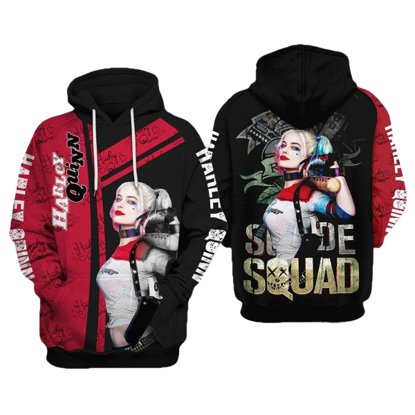 Harley Quinn Suicide Squad Movies 2k543 Lover Gift ,harley Quinn Suicide Squad All Over Print 3d Hoodie 1692 Moonbestprint